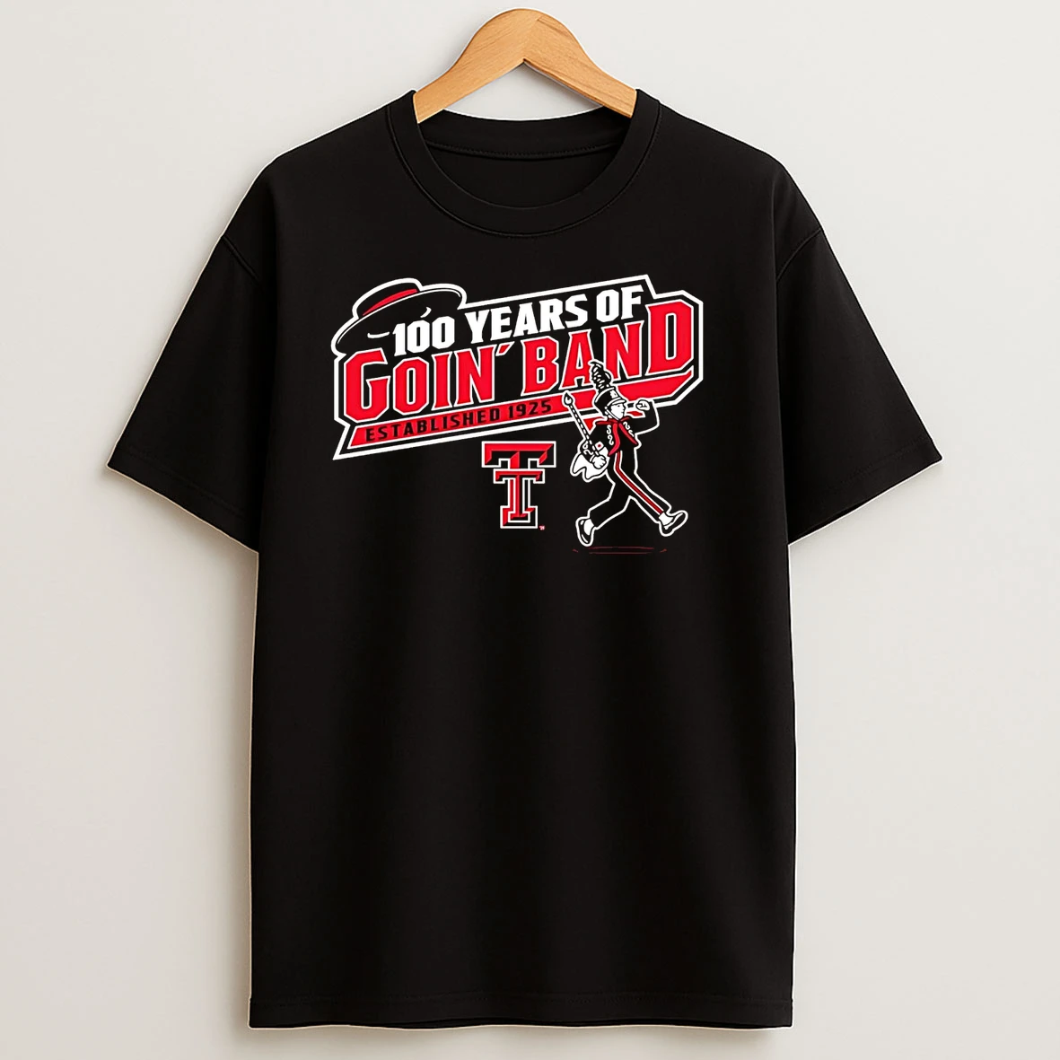 Texas Tech Red Raiders 100 Years Of Going Band Est 1925 T Shirts