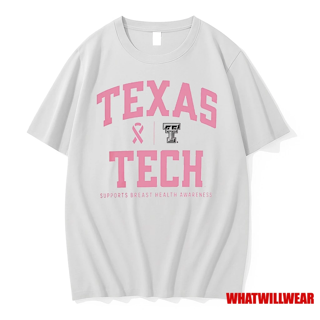Texas Tech Red Raiders 2025 Supports Breast Cancer Shirts