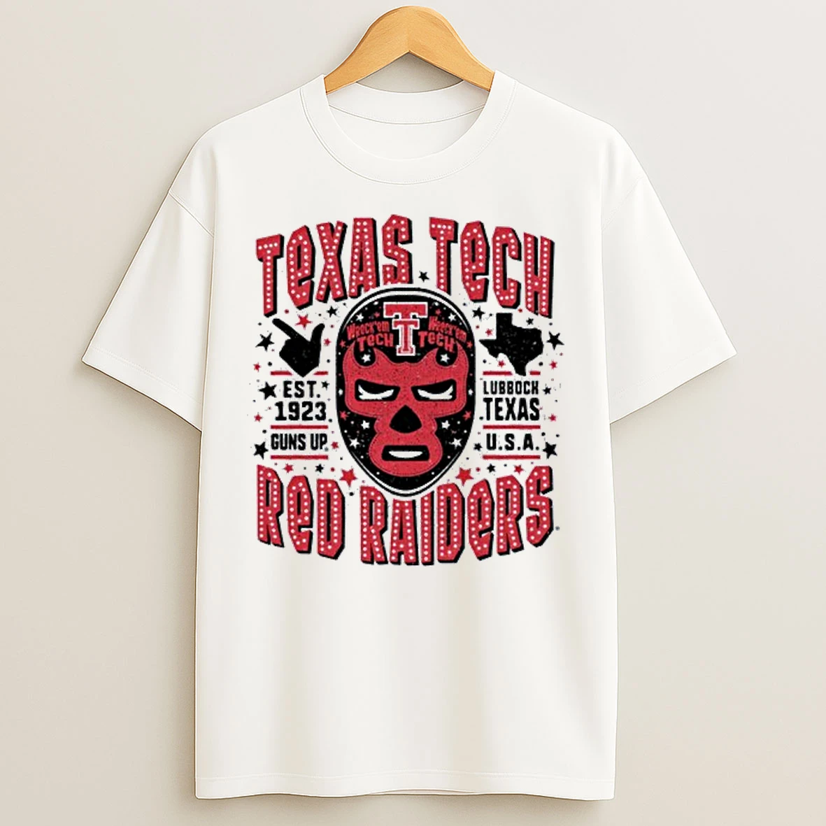 Texas Tech Red Raiders Guns Up Lubbock Texas Usa T Shirts