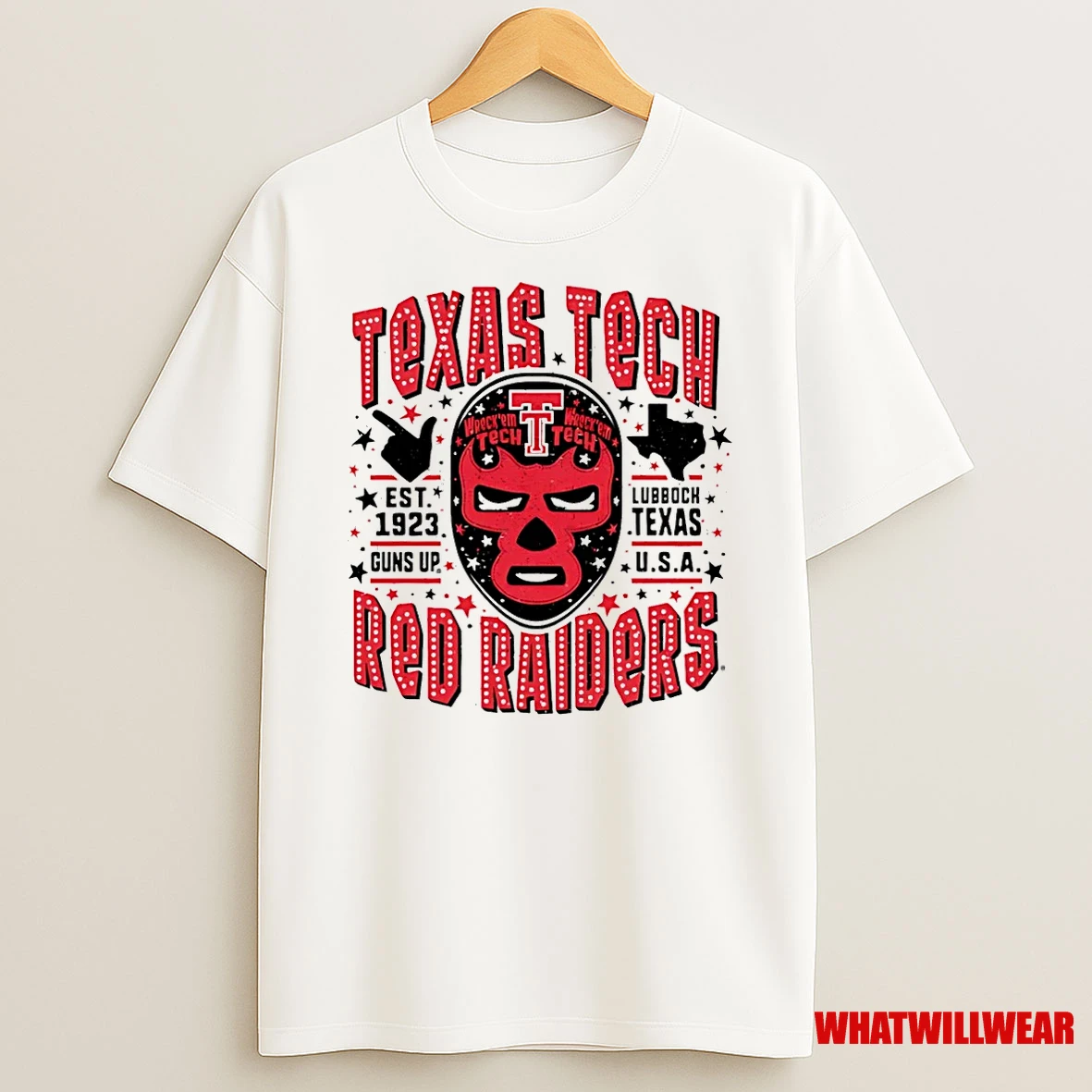 Texas Tech Red Raiders Luchador Mask Shirts