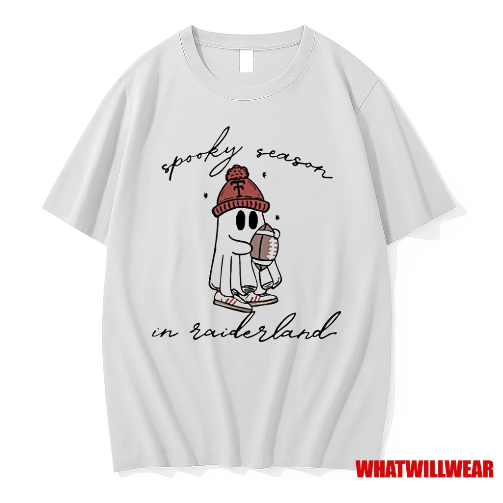 Texas Tech Red Raiders Spooky Season In Raiderland Snoopy Football Shirts