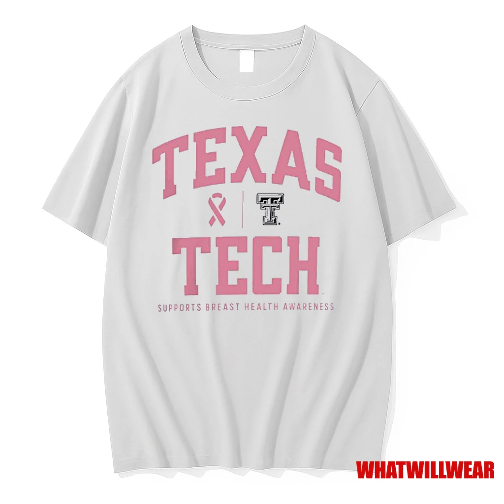 Texas Tech Sideline 2025 Supports Breast Cancer Shirts