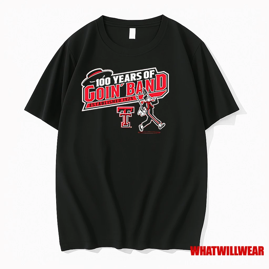 Texas Tech University 100 Year Of Goin Band Established 1925 Shirts