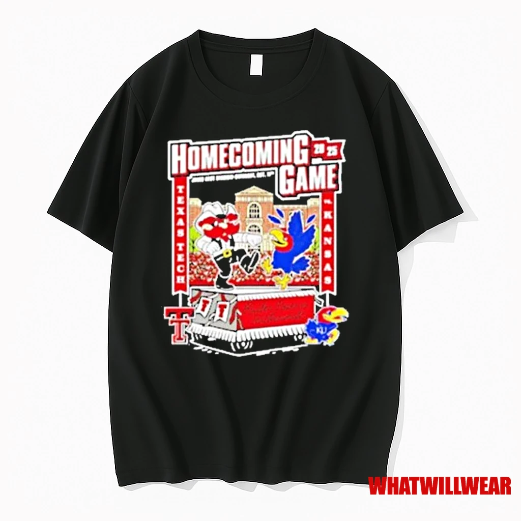 Texas Tech Vs Kansas 2025 Homecoming Gameday Shirts
