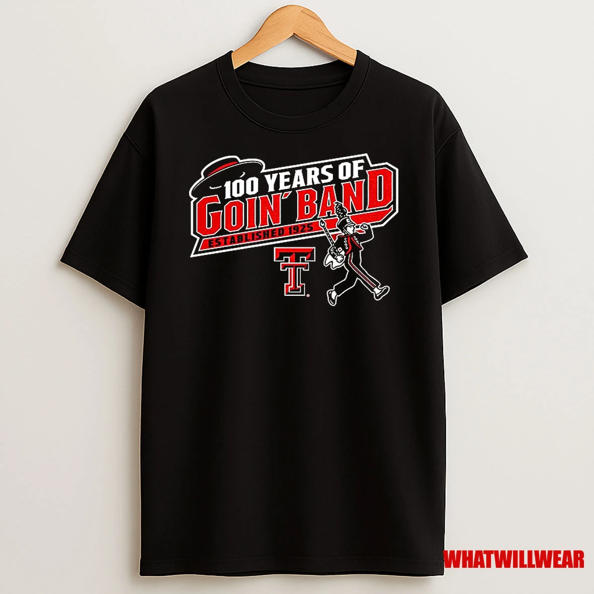 Texas Tech University 100 Years Of Goin Band Marching Band Est 1925 Shirts