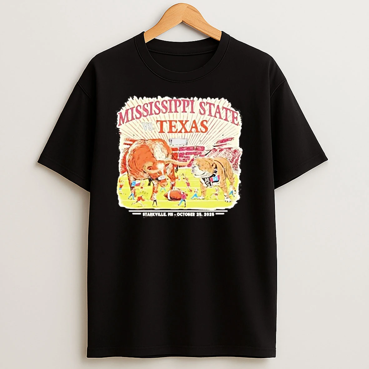 Texas Vs Mississippi State Game Day 2025 T Shirts