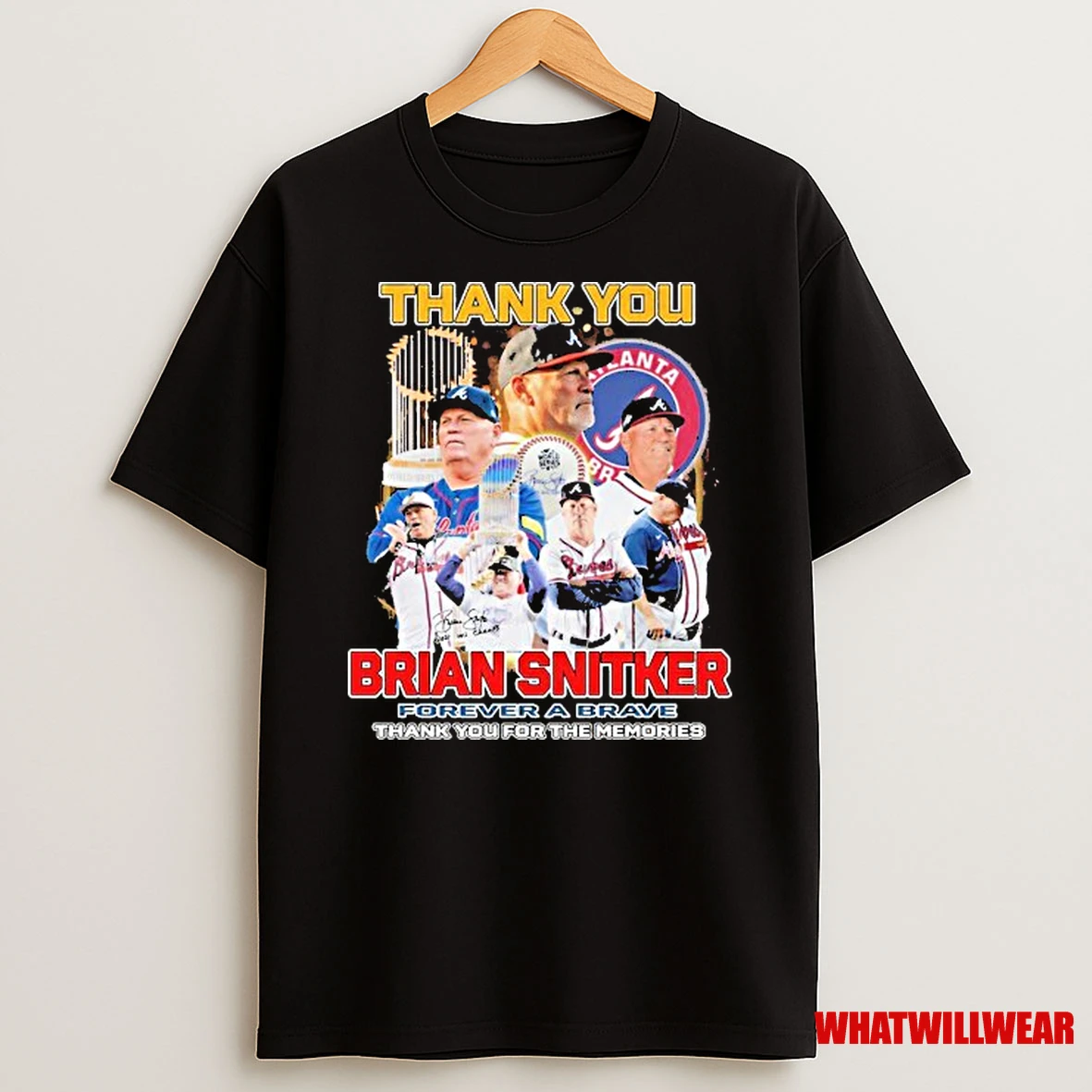 Thank You Brian Snitker Forever A Atlanta Braves Thank You For The Memories Shirts