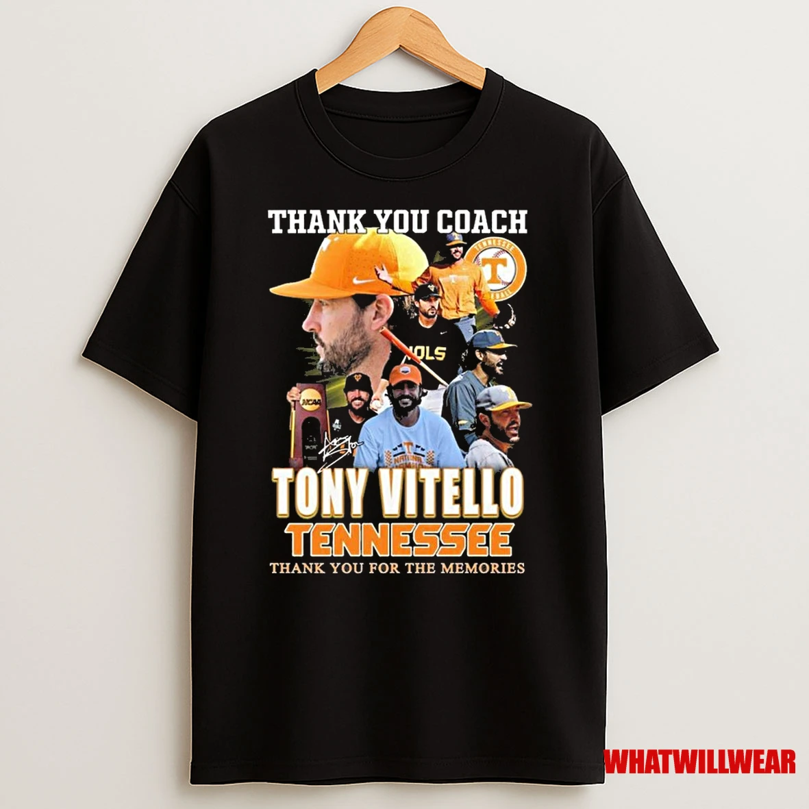 Thank You Coach Tony Vitello Tennessee Thank You For The Memories Signature 2025 Shirts