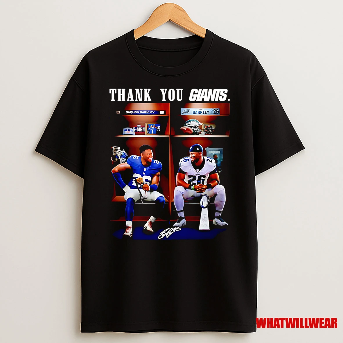 Thank You Giants Saquon Barkley Shirts