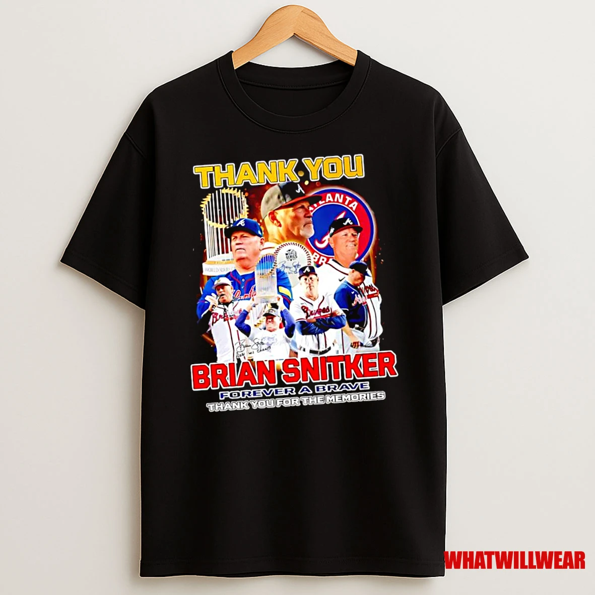 Thank You Brian Snitker Atlanta Braves Forever A Brave Thank You For The Memories Shirts