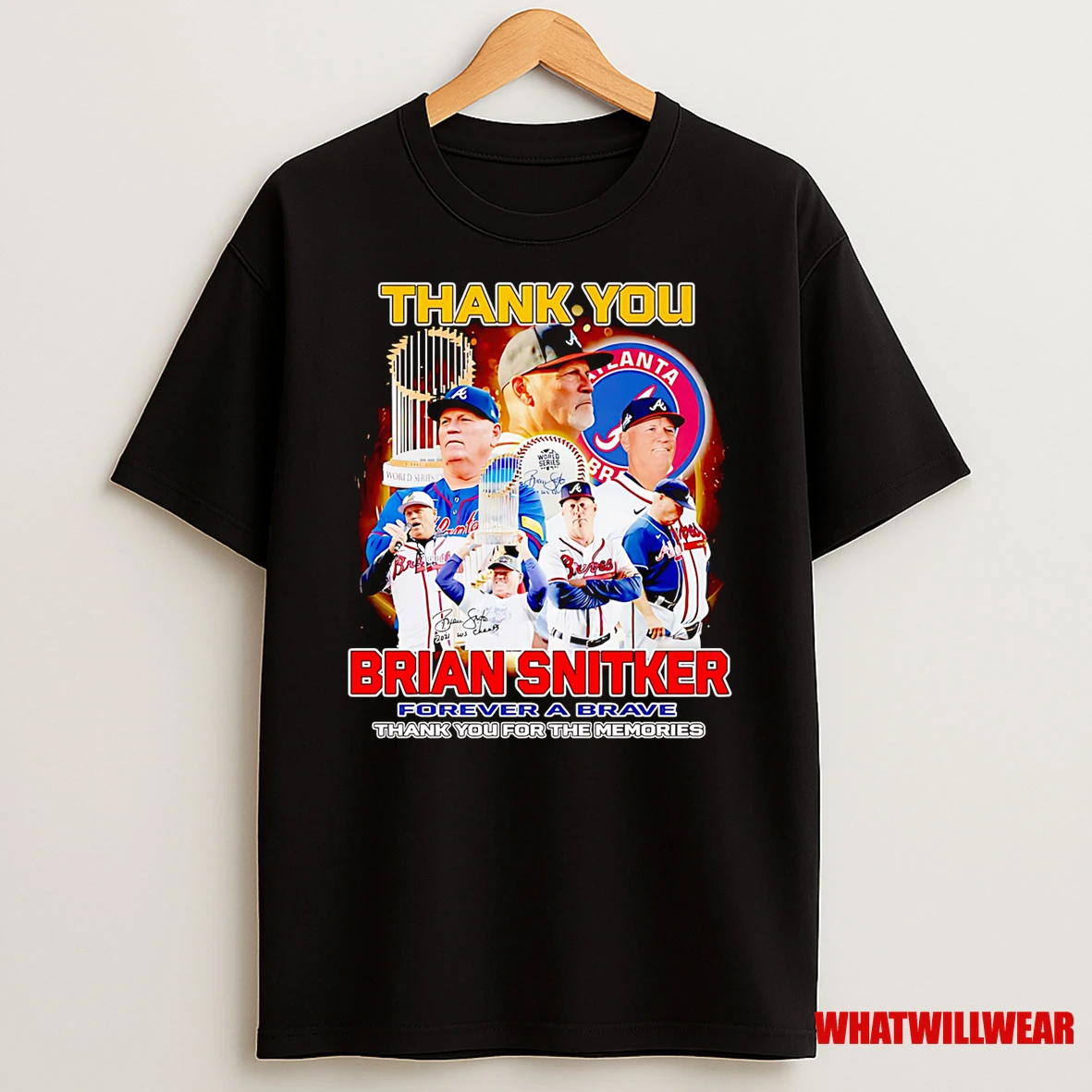 Thank You Brian Snitker Forever A Brave Thank You For The Memories Shirts
