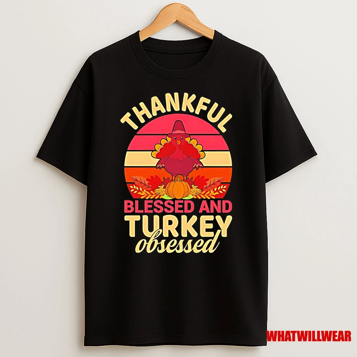Thankful Blessed And Turkey Obsessed Shirts