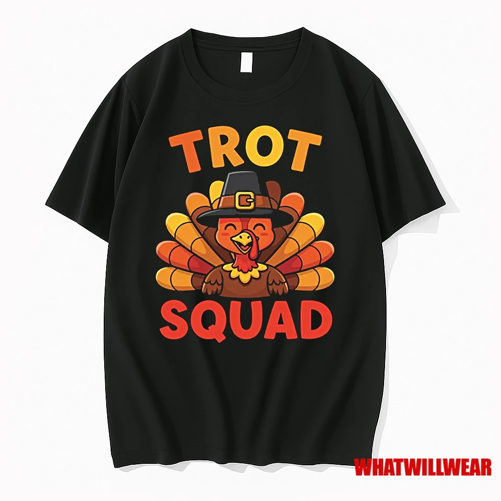 Thanksgiving Turkey Trot Squad Trot Race Shirts