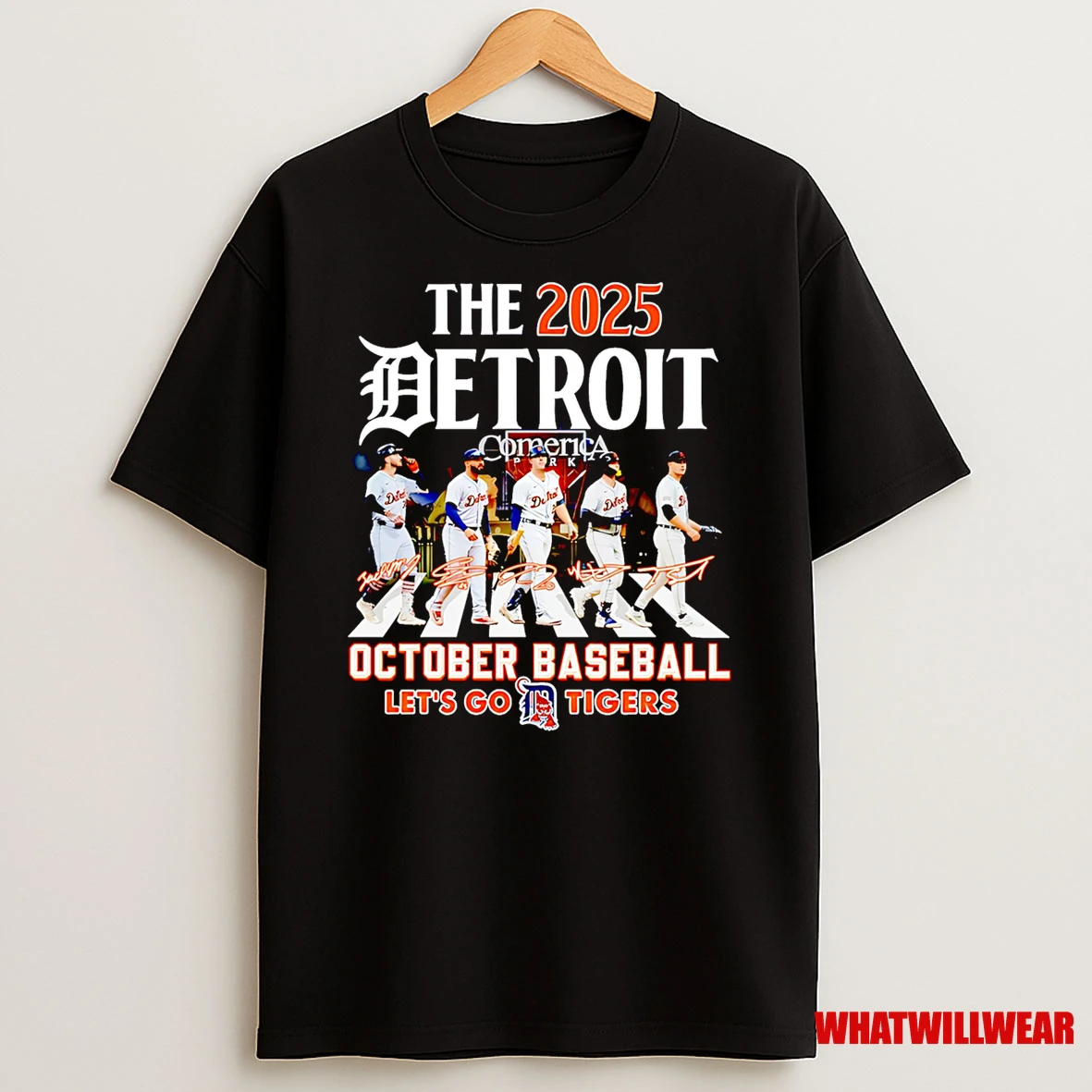 The 2025 Detroit October Baseball Lets Go Tigers Shirts
