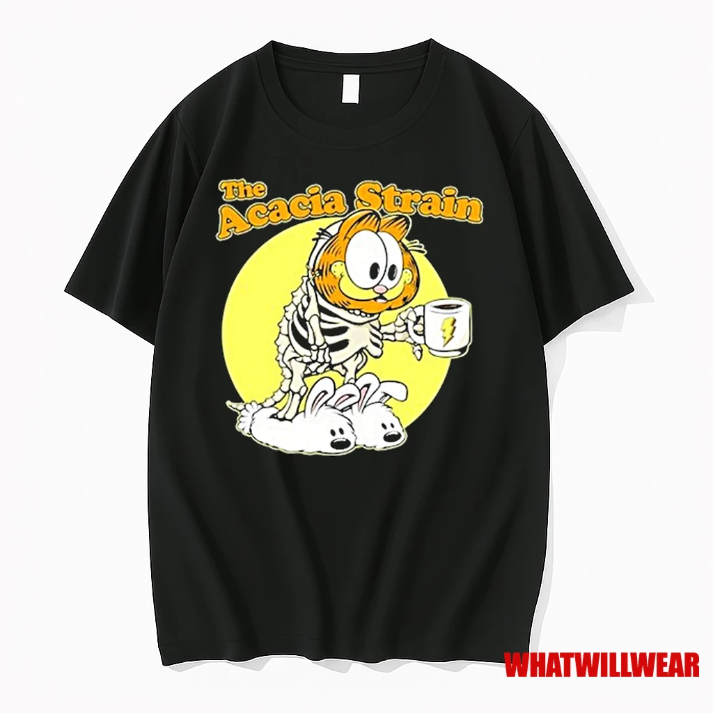The Acacia Strain Skeleton Cat Coffee Shirts