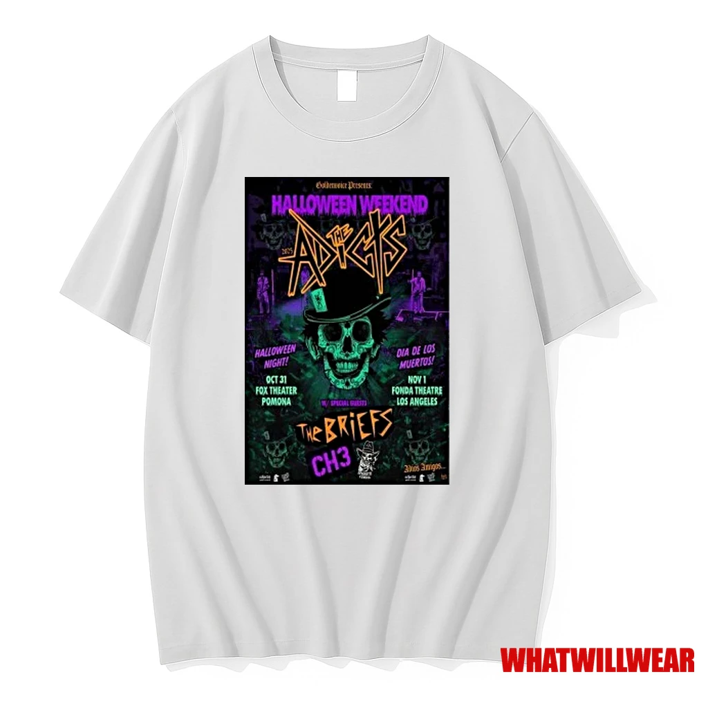 The Adicts Two Nights Halloween Horror Show Southern California Shirts