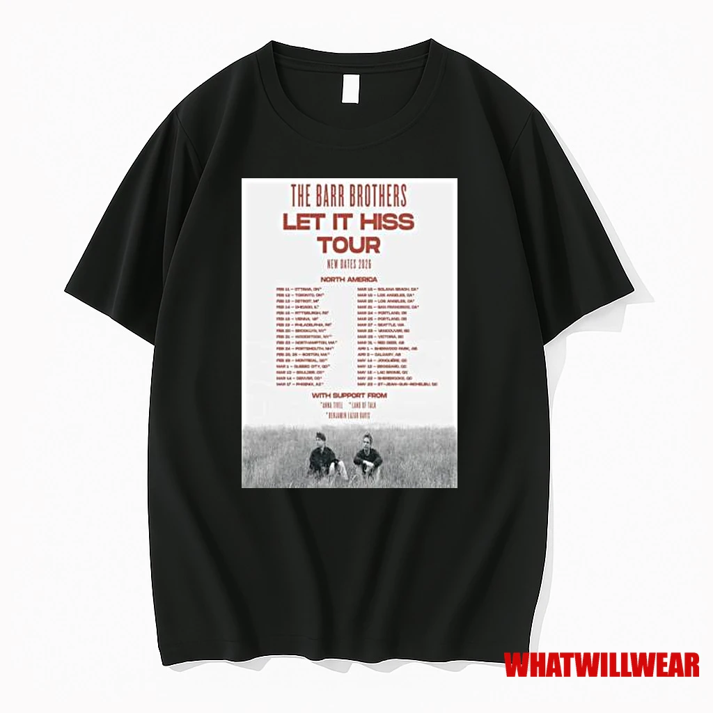The Barr Brothers Let It Hiss Tour 2026 Shirts