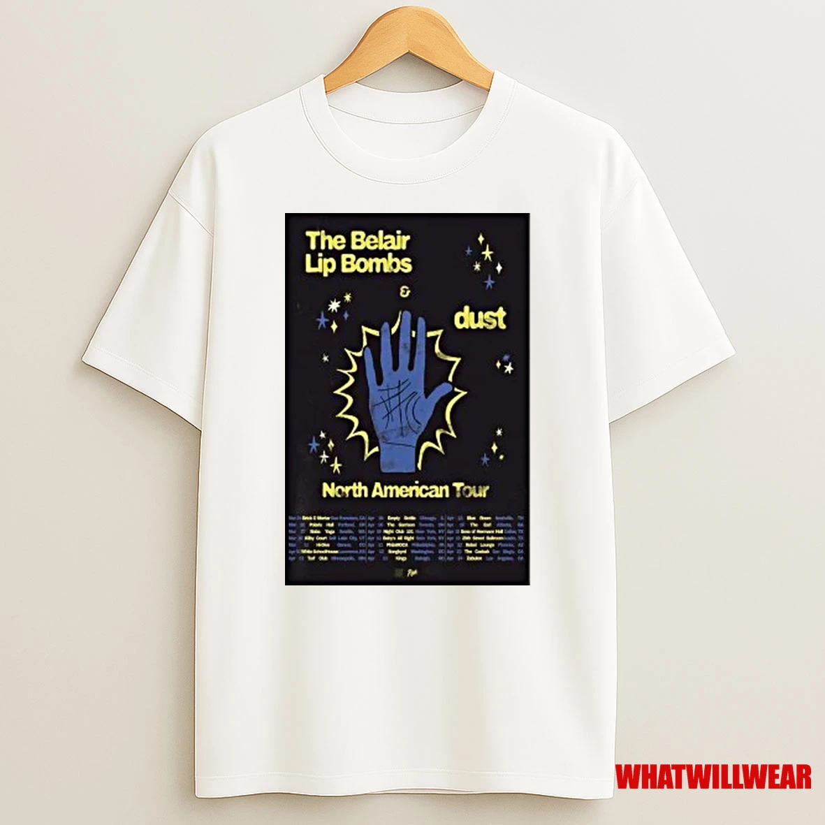The Belair Lip Bombs North American Tour 2025 Shirts