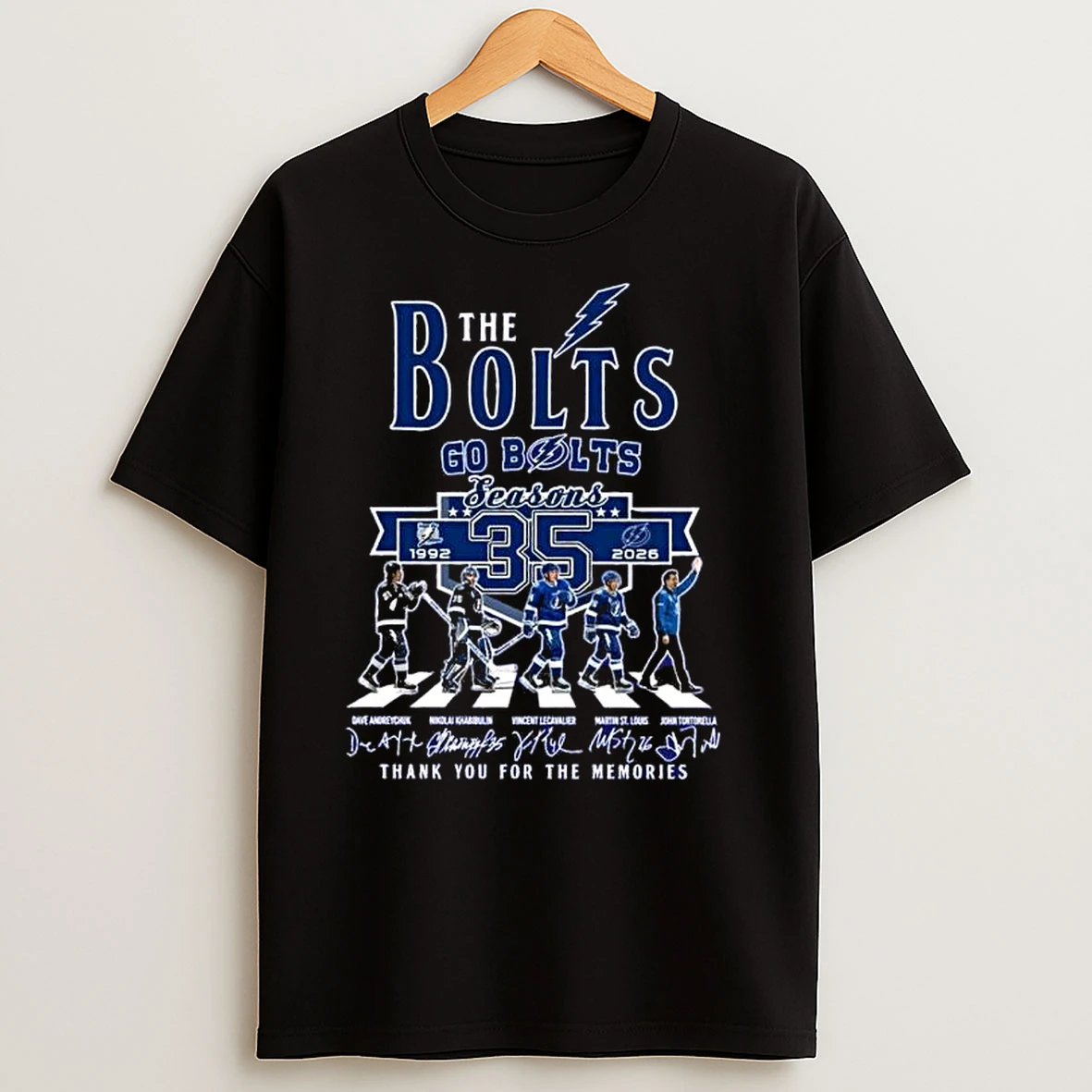 The Bolts Tampa Bay Lightning Abbey Road Thank You For The Memories T Shirts