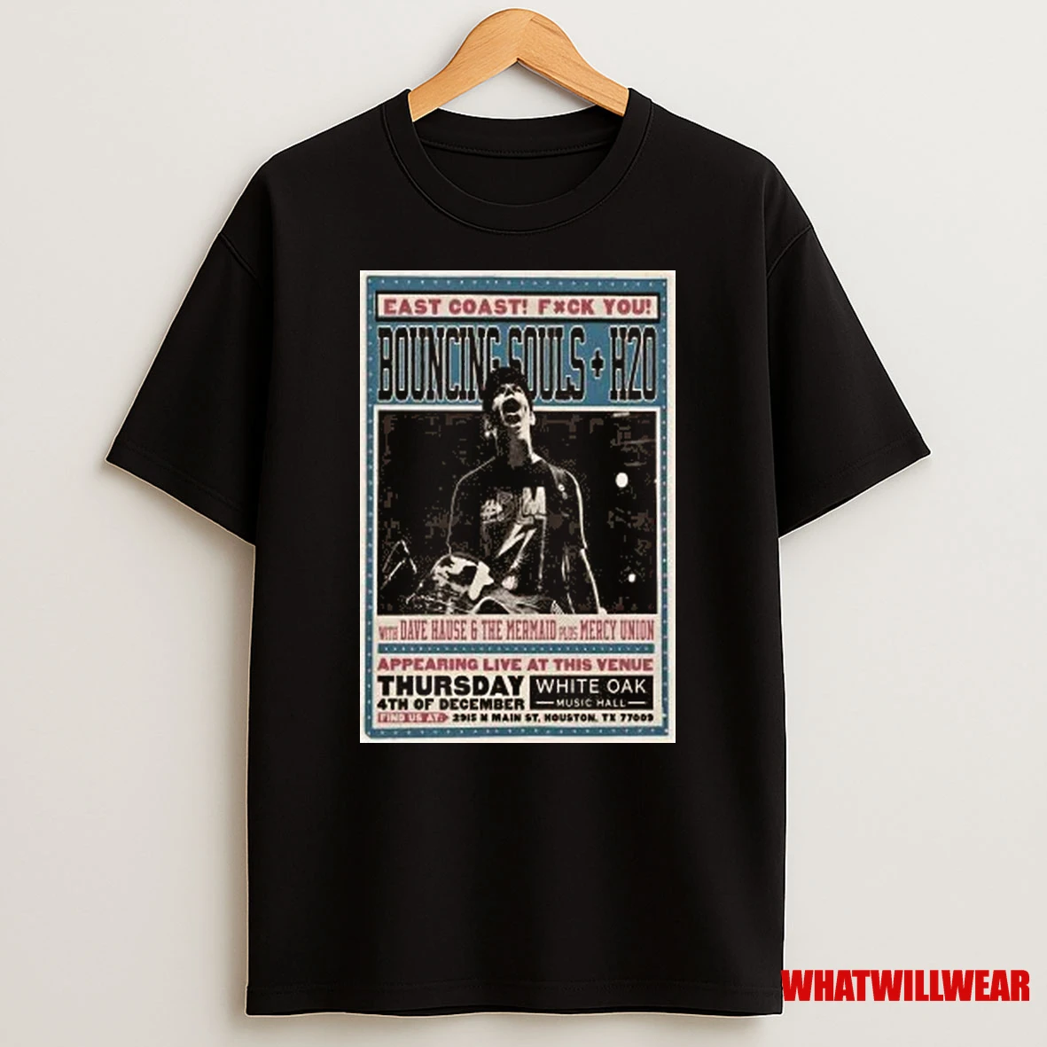 The Bouncing Souls White Oak Music Hall On Dec 4 2025 Shirts