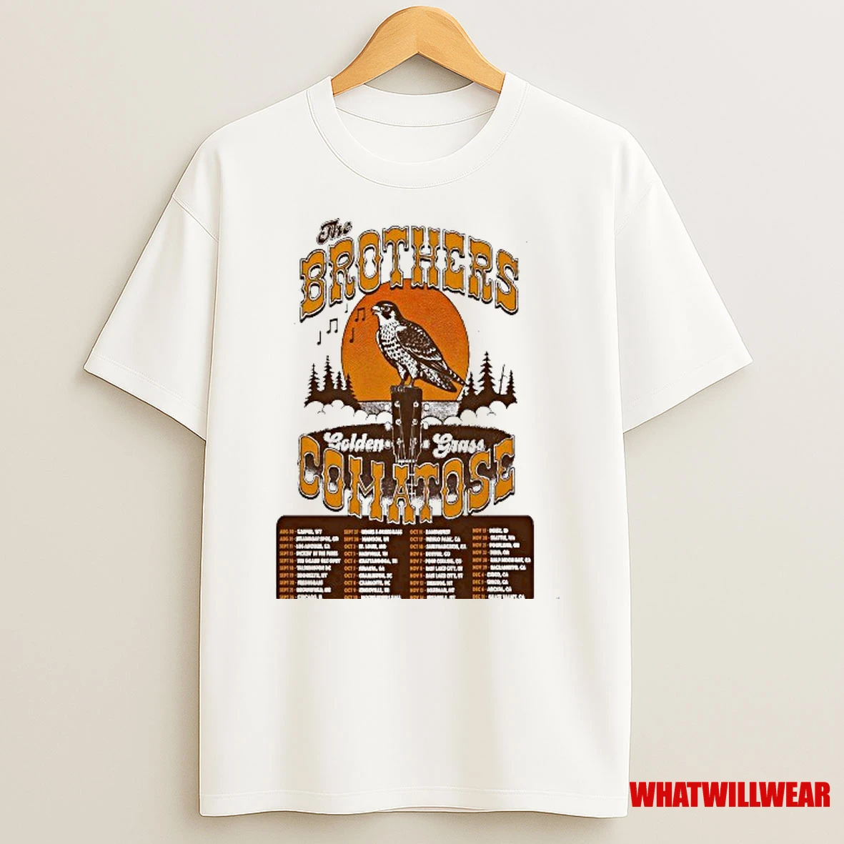 The Brothers Comatose Golden Grass 2025 Tour Dates Shirts