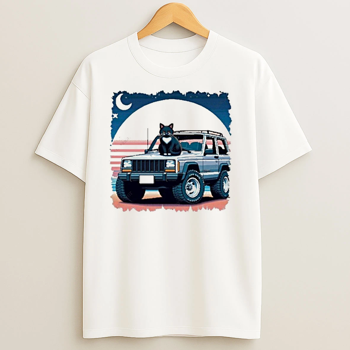 The Cat Sit On The Cherokee T Shirts