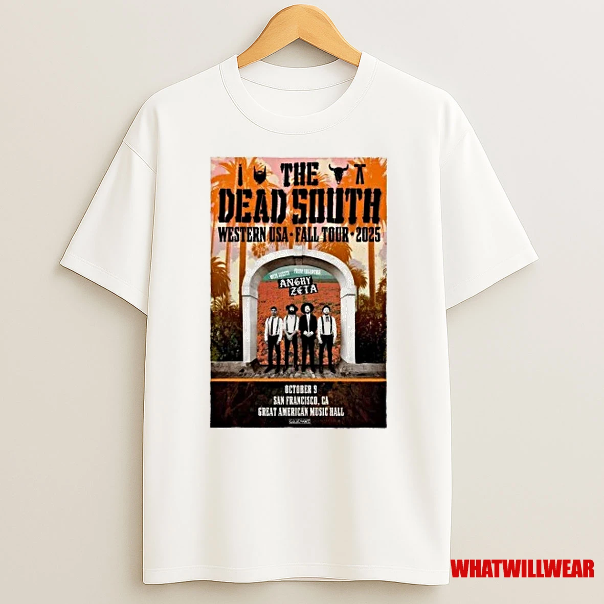 The Dead South Oct 9 2025 The Warfield San Francisco Ca Shirts