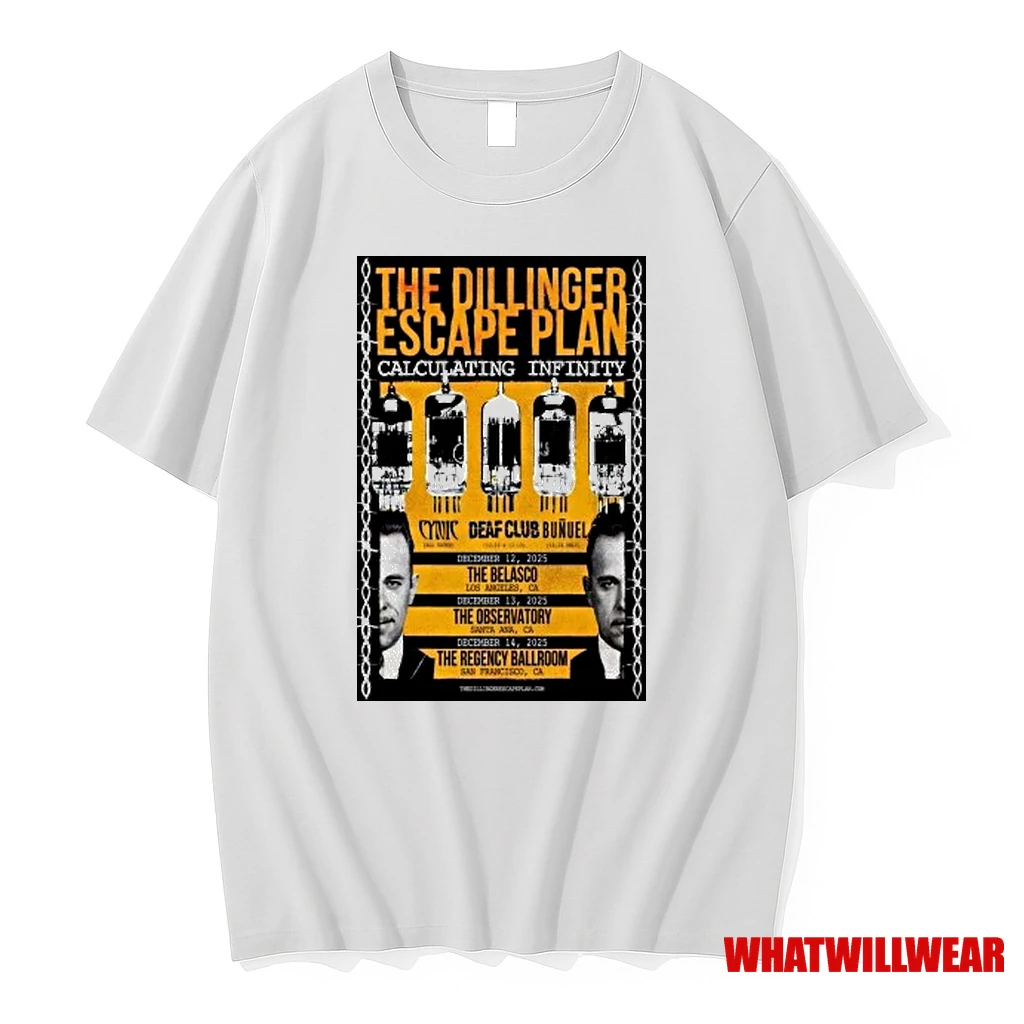The Dillinger Escape Plan California Dec 12 14 2025 Shirts