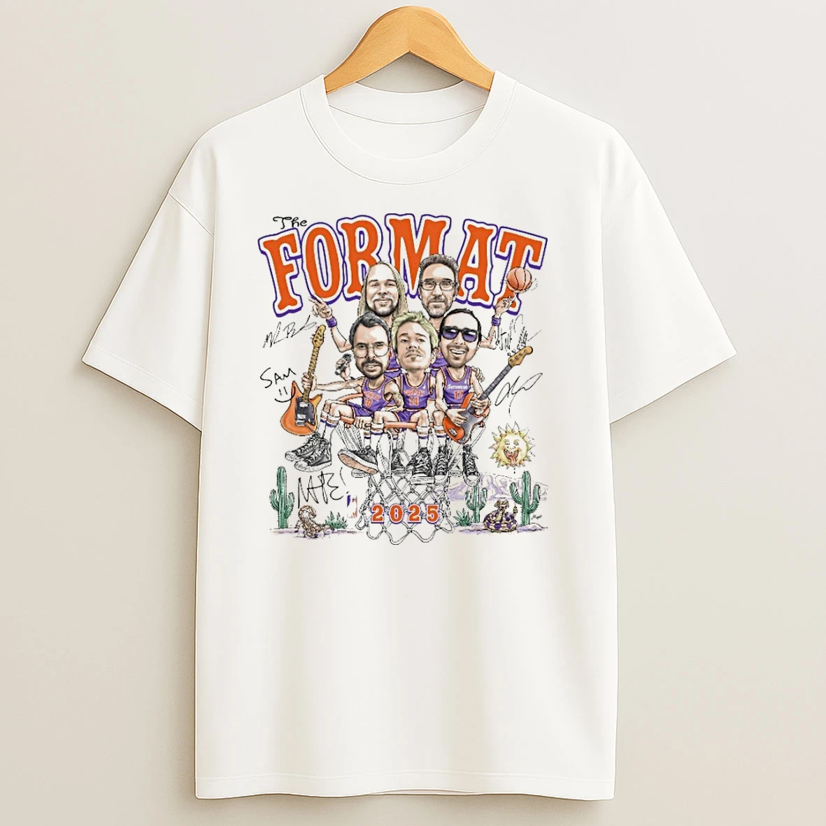 The Format Caricature 2025 Phoenix Suns T Shirts