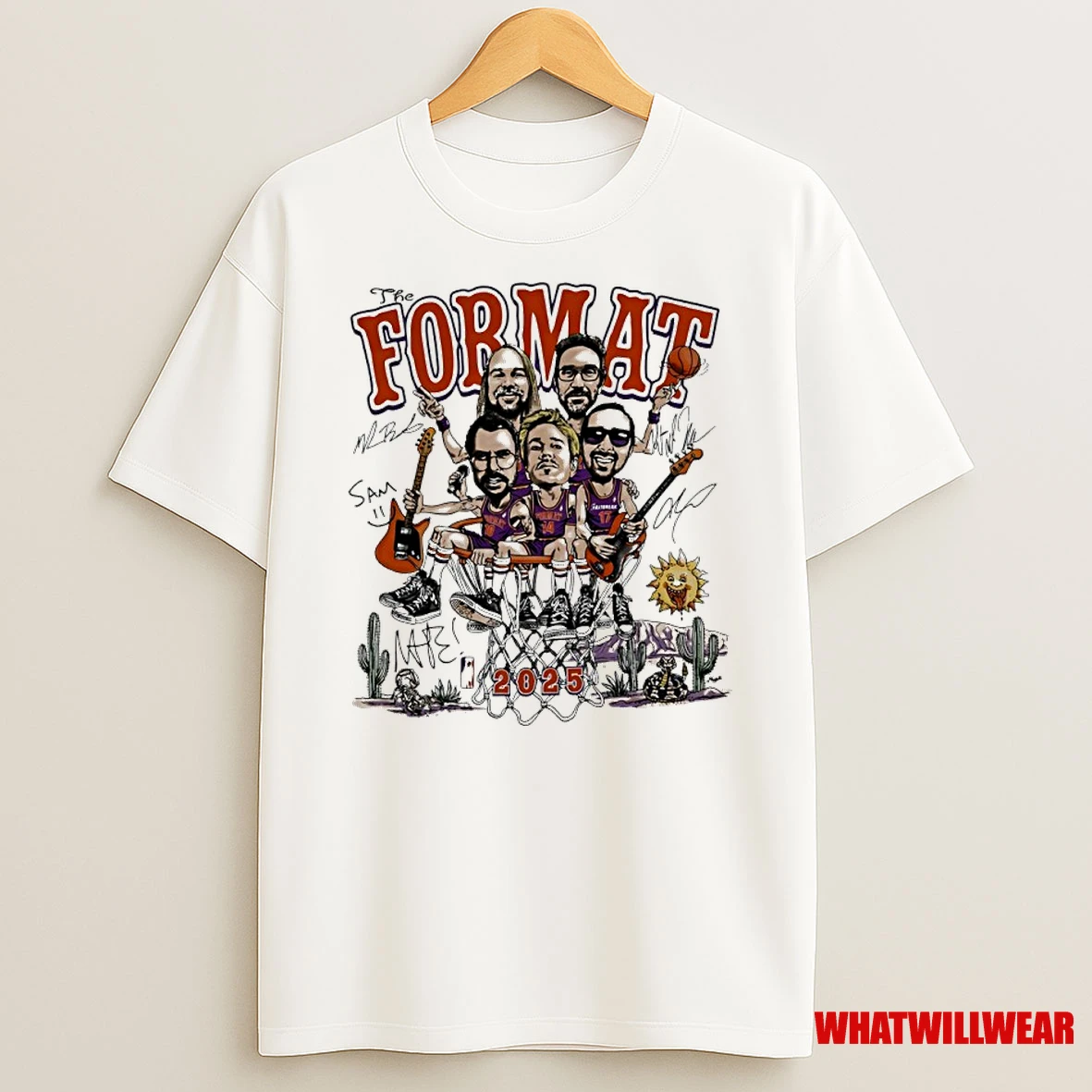 The Format Phoenix 2025 Tour Signatures Caricature Shirts
