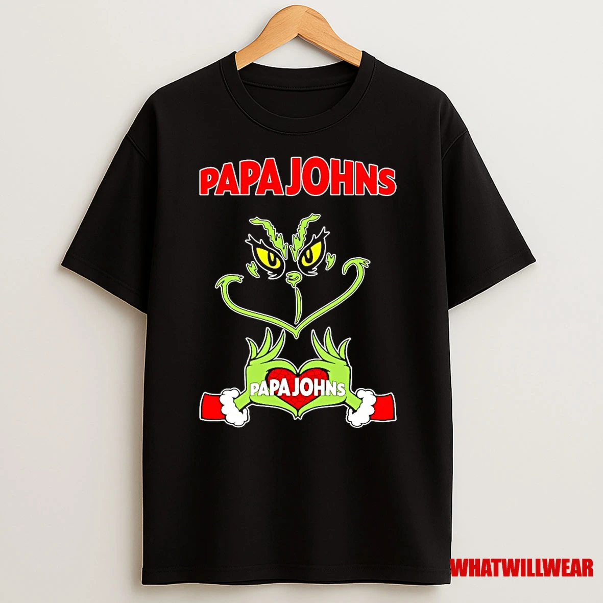 The Grinch Papa Johns Christmas Shirts