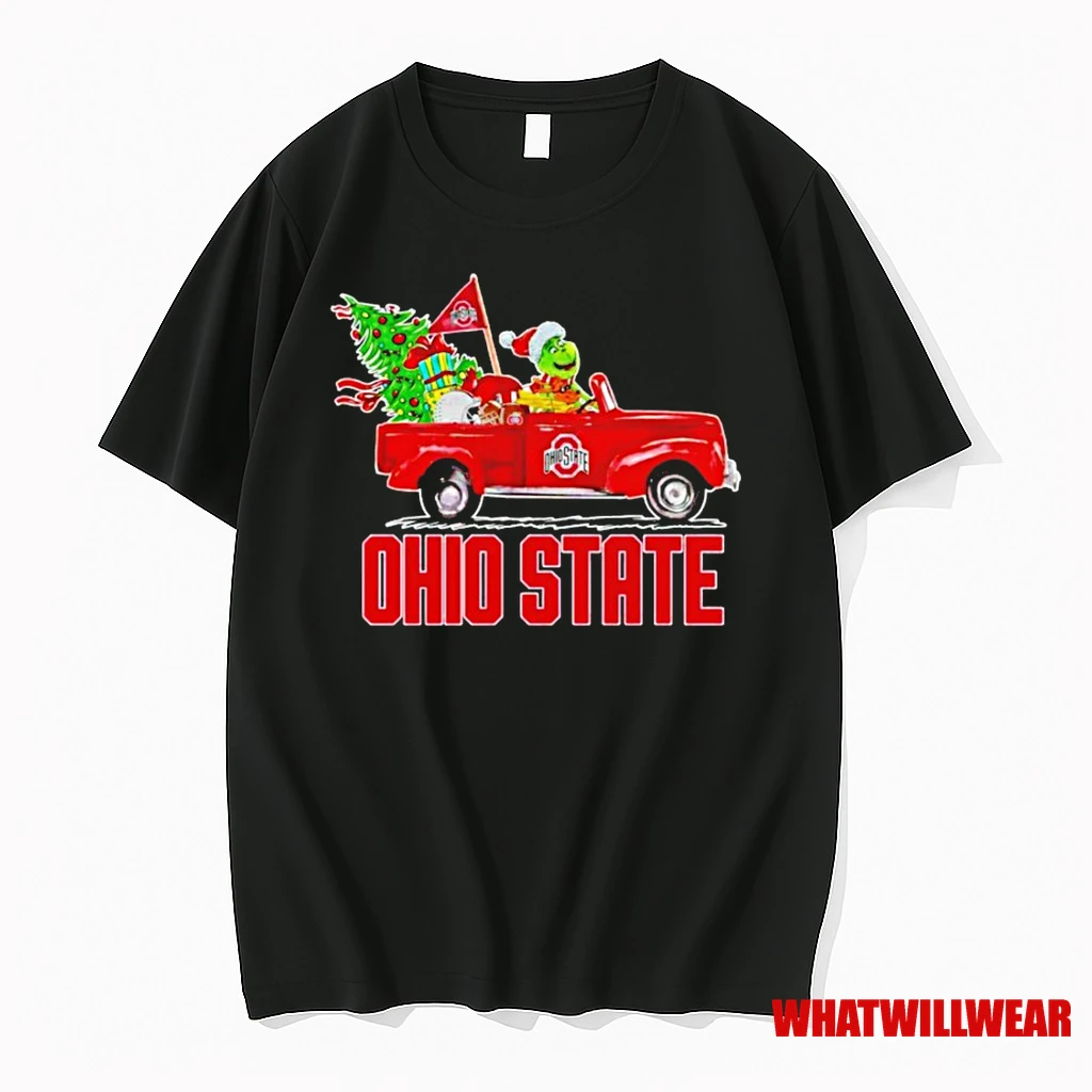 The Grinch Drive Car Ohio State Buckeyes Shirts
