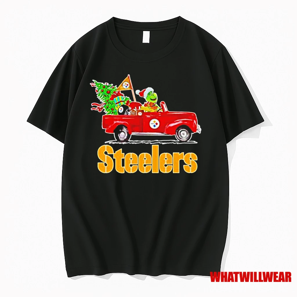 The Grinch Drive Car Pittsburgh Steelers Shirts