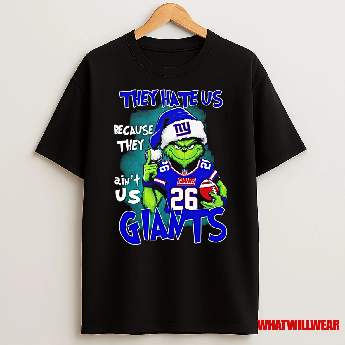 The Grinch They Hate Us Because They Aint Us New York Giants Shirts