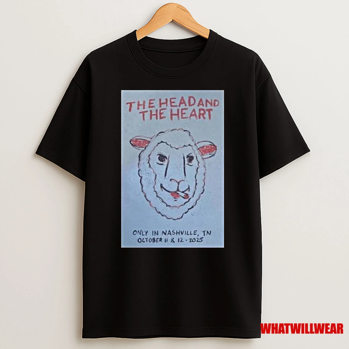 The Head And The Heart Tour Nashville Tn 2025 Shirts