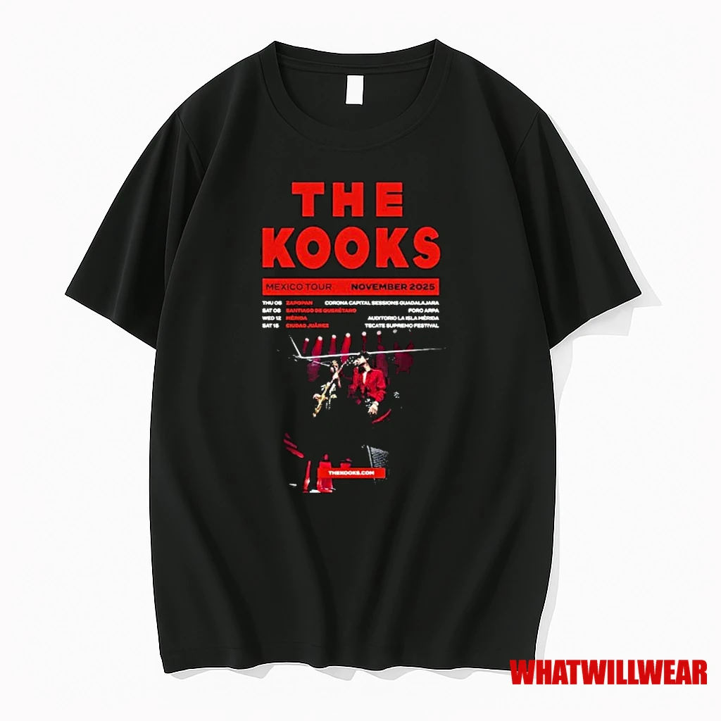 The Kooks Mexico Tour Nov 2025 Shirts