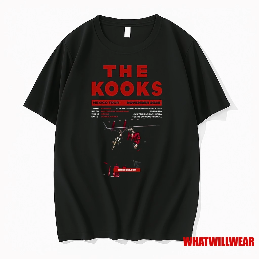 The Kooks Mexico Tour November 2025 Shirts