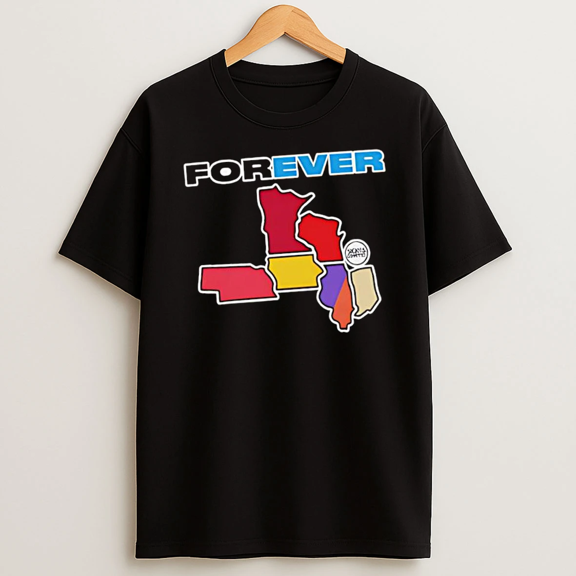 The Large 91 West Forever Supersoft State Logo Shirts