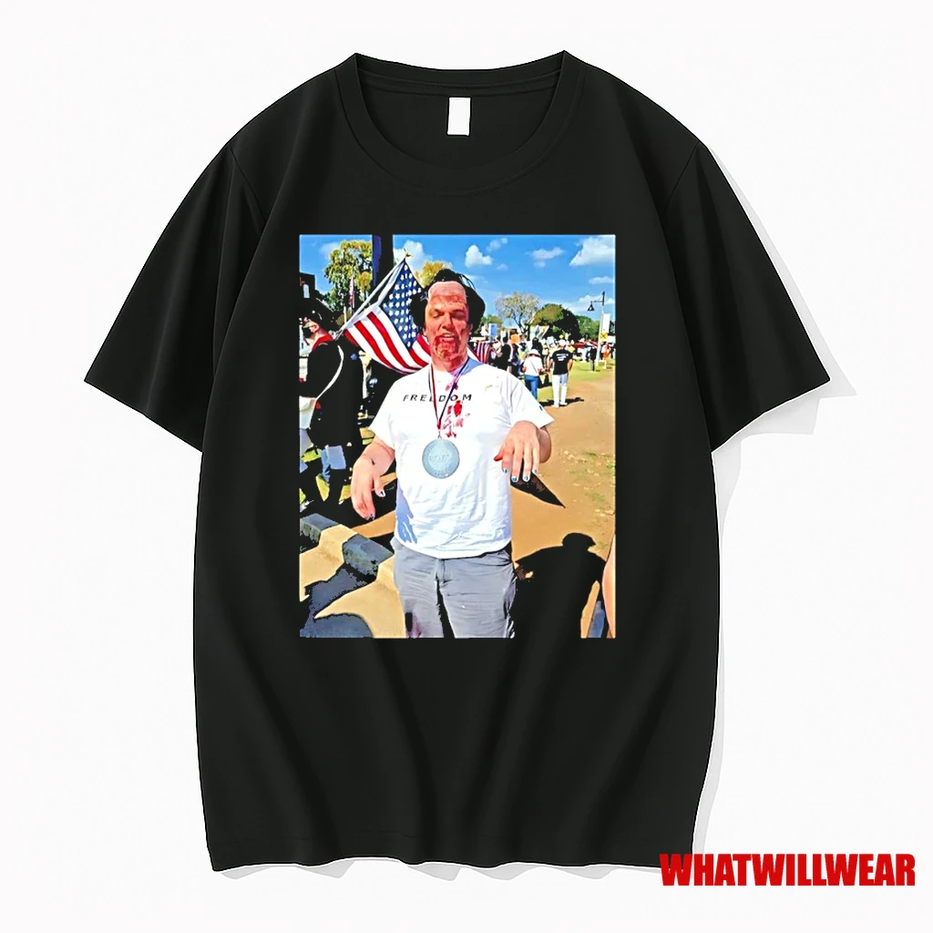 The Man Mocked The Assassination Of Charlie Kirk At No Kings Protest In Georgia Shirts