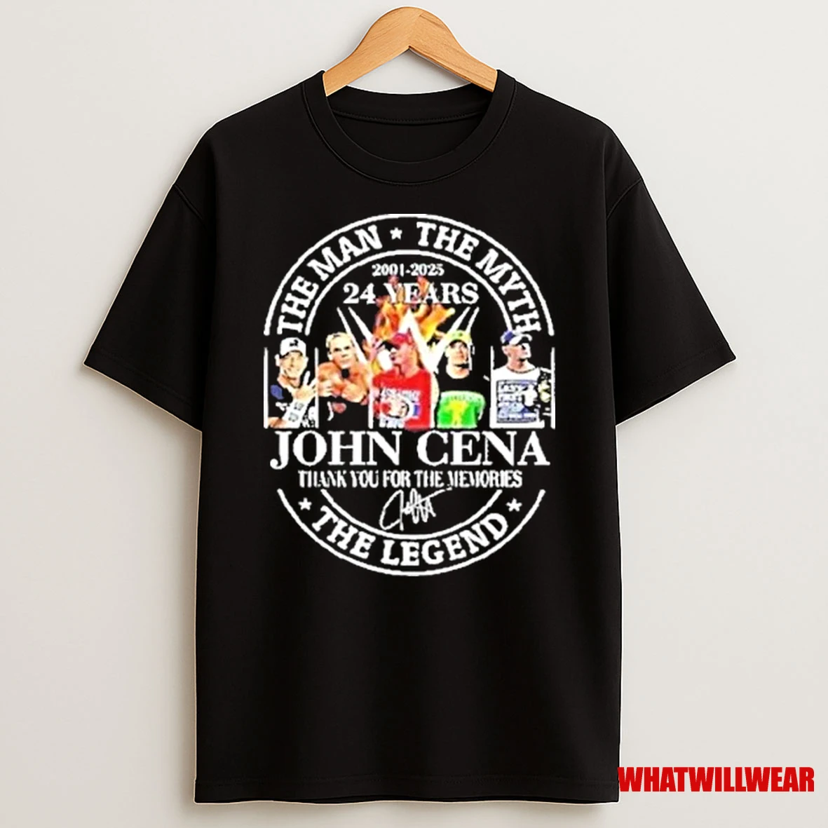 The Man The Myth The Legend John Cena 2001 2025 24 Years Shirts