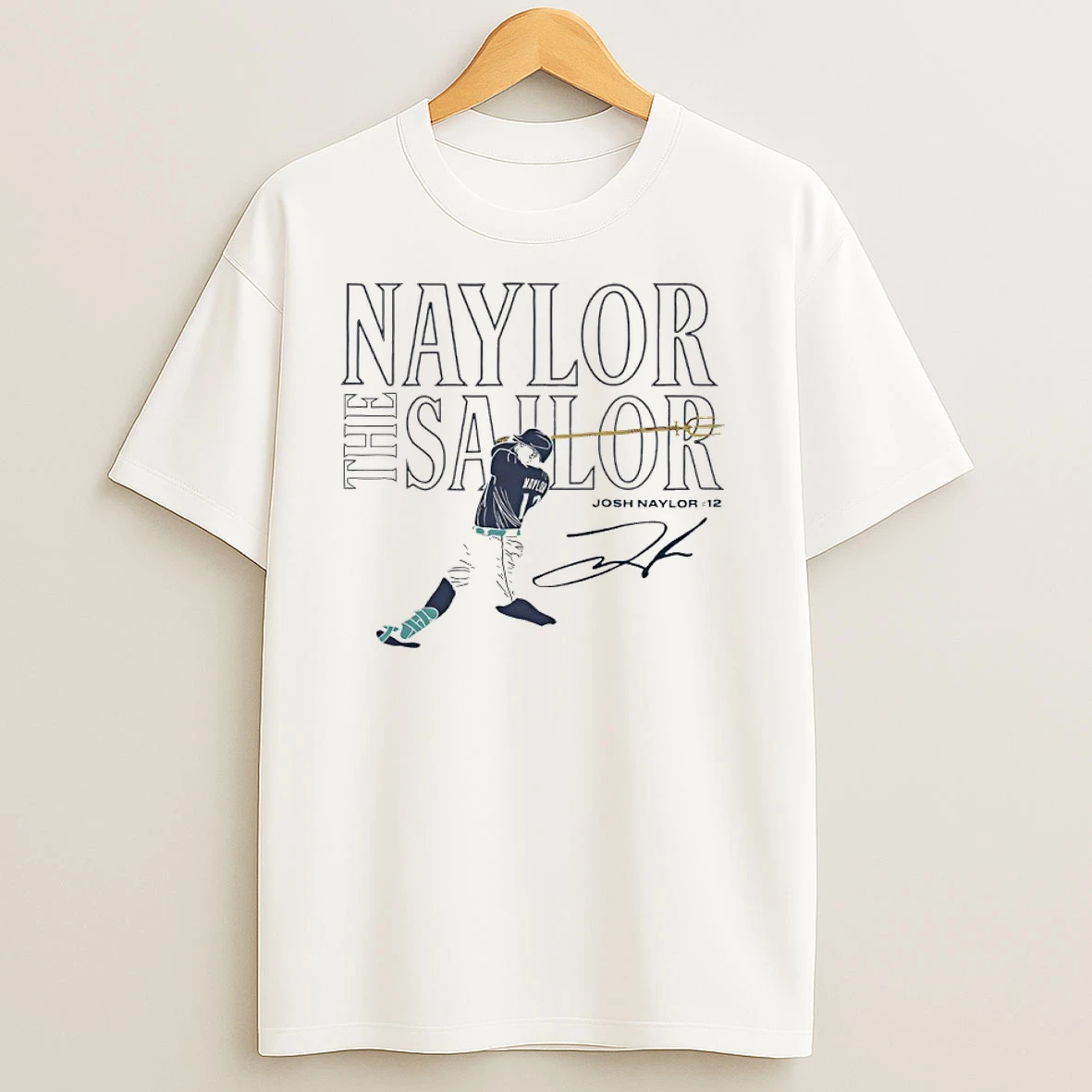 The Naylor The Sailor Josh Naylor 12 Seattle Trident Signature T Shirts