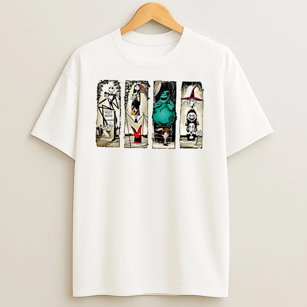 The Nightmare Before Christmas Animated Film Characters Halloween T Shirts