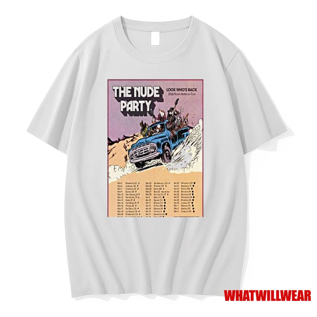 The Nude Party North American Tour 2026 Shirts