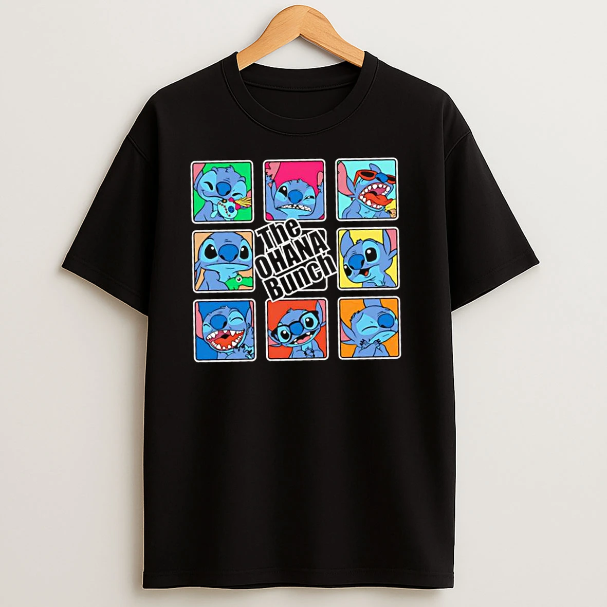 The Ohana Bunch Stitch Grid Of Nine Panels T Shirts
