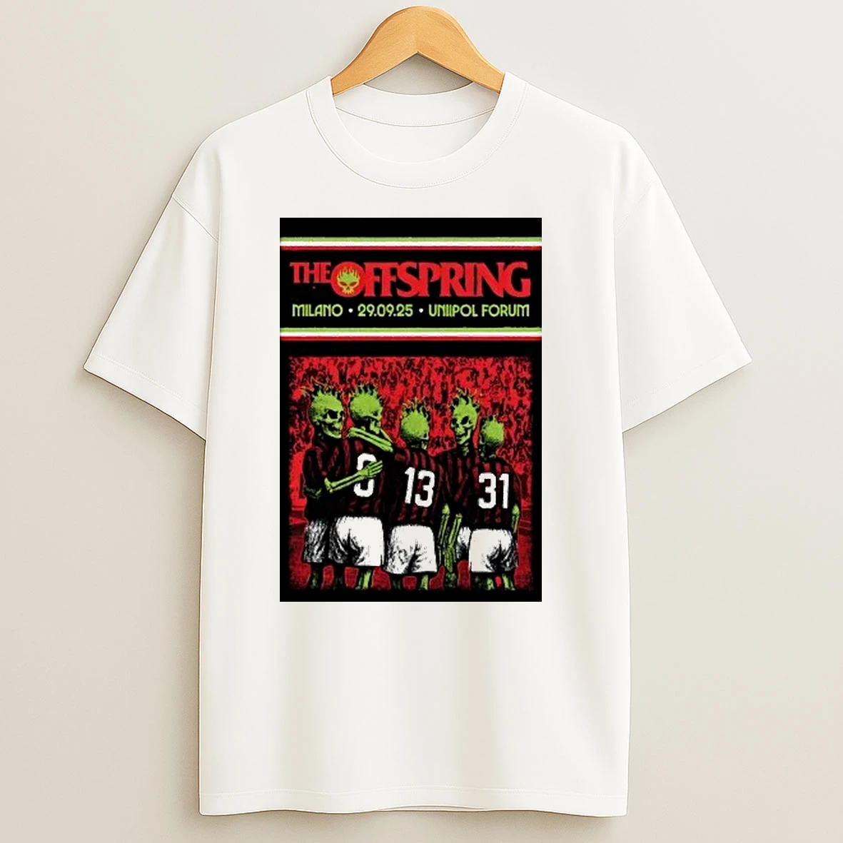 The Offspring Milano Event On Sep 29 2025 Shirts