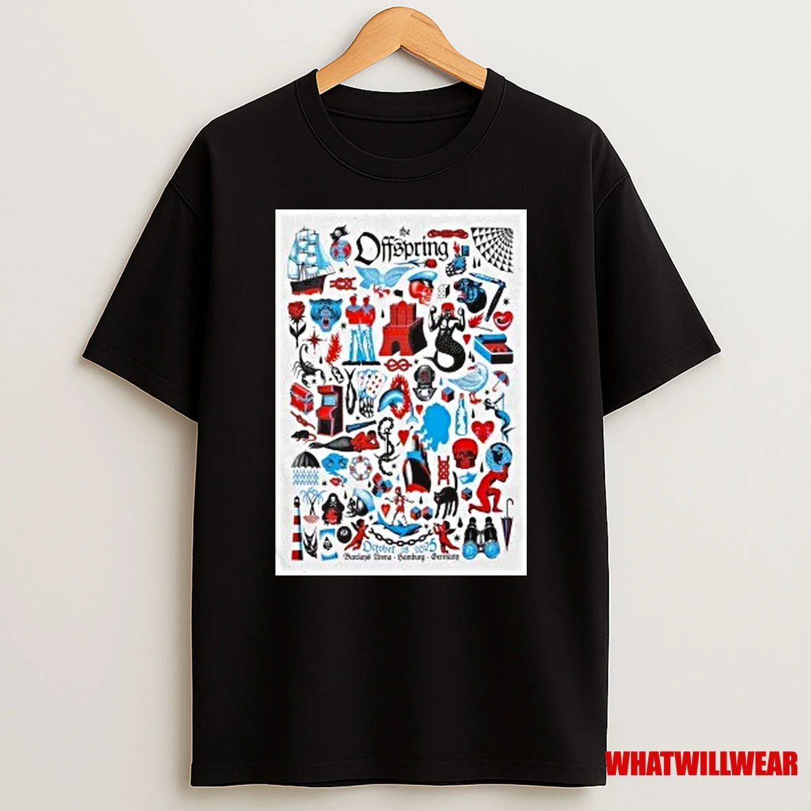 The Offspring Oct 28 2025 Barclays Arena Show Shirts