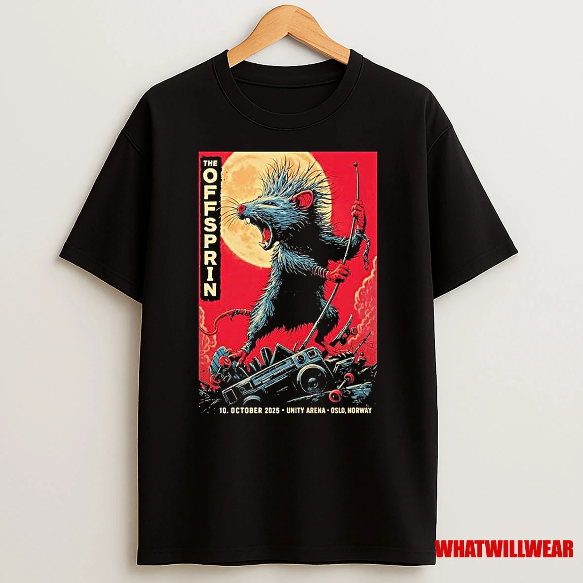 The Offspring October Unity Oslo Norway Oct 10 2025 Rat Shirts