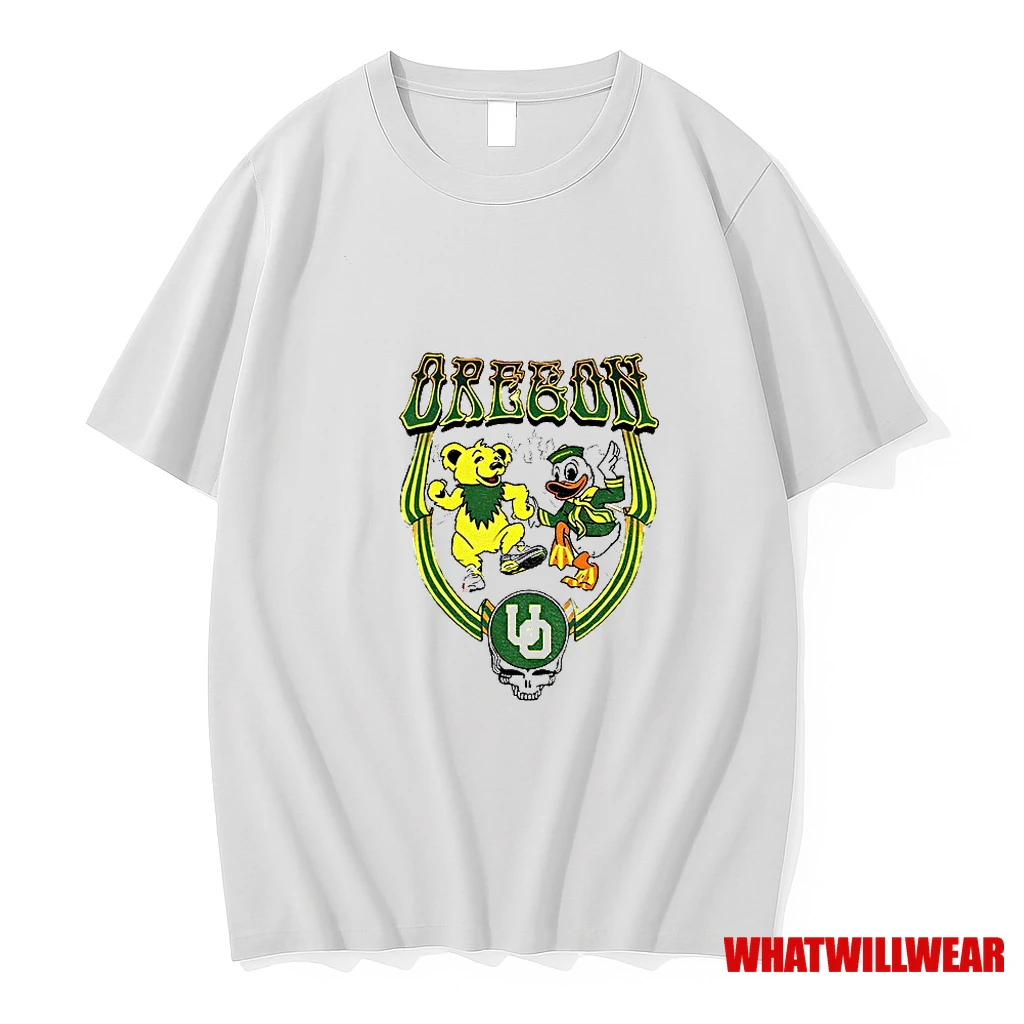 The Oregon Ducks Grateful Dead Grateful Ducks X Donald Duck Shirts