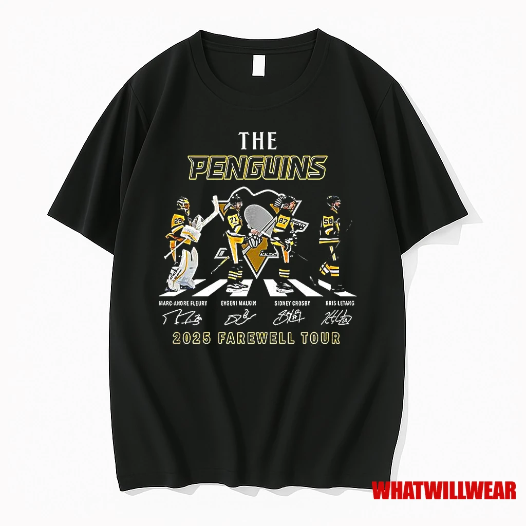 The Penguins Nhl 2025 Farewell Tour Signature Shirts