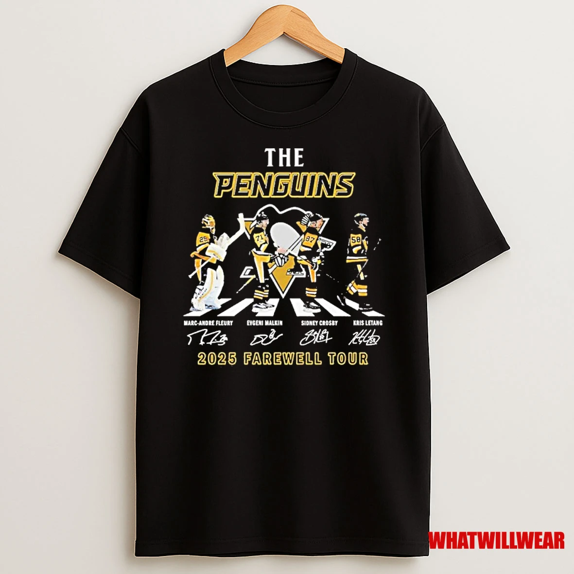 The Penguins Player Abbey Road Signature 2025 Farewell Tour Shirts